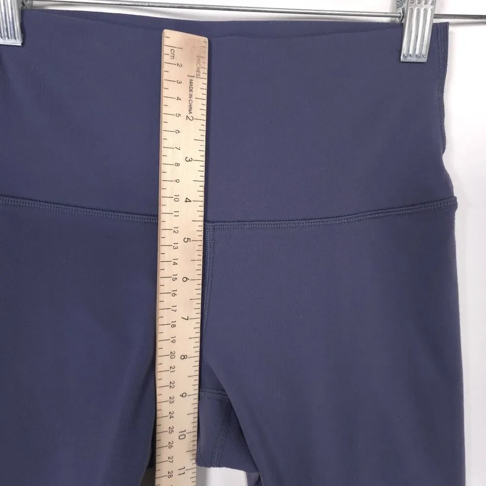 LULULEMON Womens Leggings Ankle 4 Purple Athletic Stretch High Rise